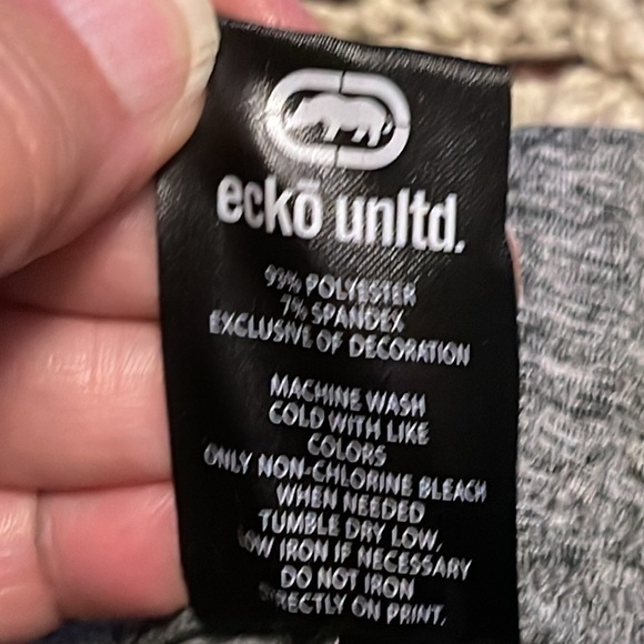 NWT ECKO UNLTD. HEATHER GRAY JOGGER PANTS MEN’S SZ M, 3 pockets, elastic waist. - Picture 7 of 16